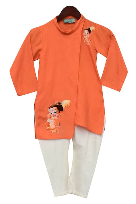 FAYON KIDS Linen Kurta Set 