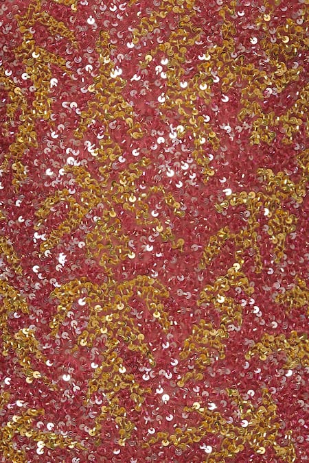 Chisel By Meghna Ramrakhiya_Yellow Net Round Embellished Gown _at_Aza_Fashions