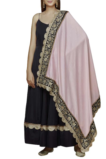 Ranian Backless Anarkali with Dupatta 