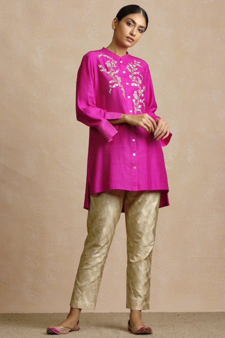 Sue Mue Embroidered Handloom Shirt Tunic 