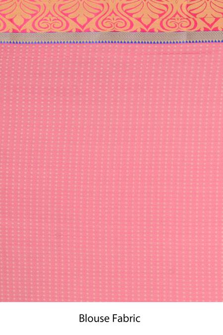 Buy_Samyukta Singhania_Beige Silk Saree With Running Blouse_Online_at_Aza_Fashions