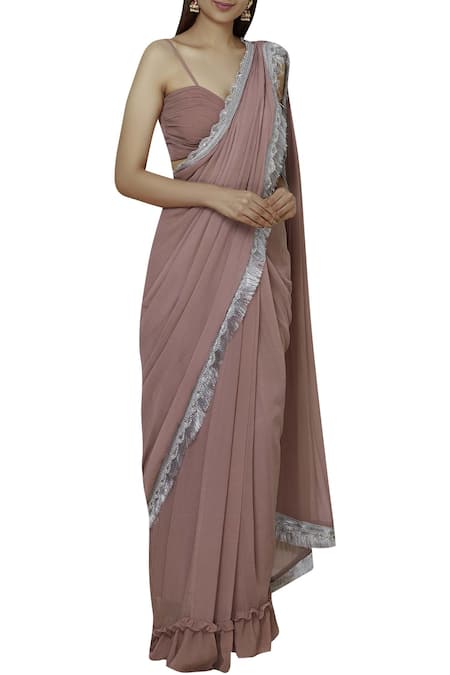 Swatee Singh Embroidered Pre-stitched Saree 