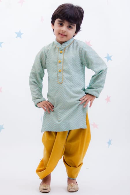 White Ethnic Dhoti Kurta Set for Baby Boy – Tiber Taber Kids
