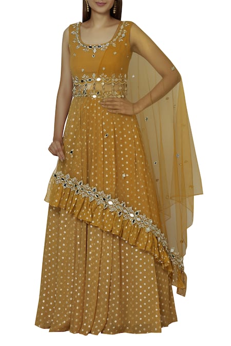 Silky Bindra Embroidered Lehenga Set 