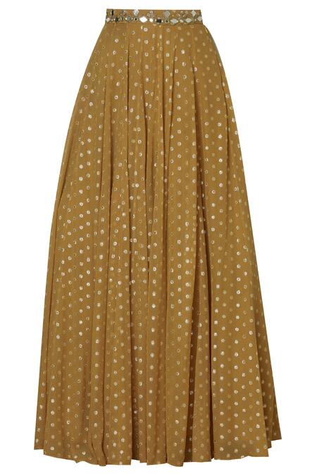 Shop Silky Bindra Yellow Net, Georgette, Shantoon Round Embroidered Lehenga Set Online at Aza Fashions Shop_Silky Bindra_Yellow Net, Georgette, Shantoon Round Embroidered Lehenga Set _Online_at_Aza_Fashions