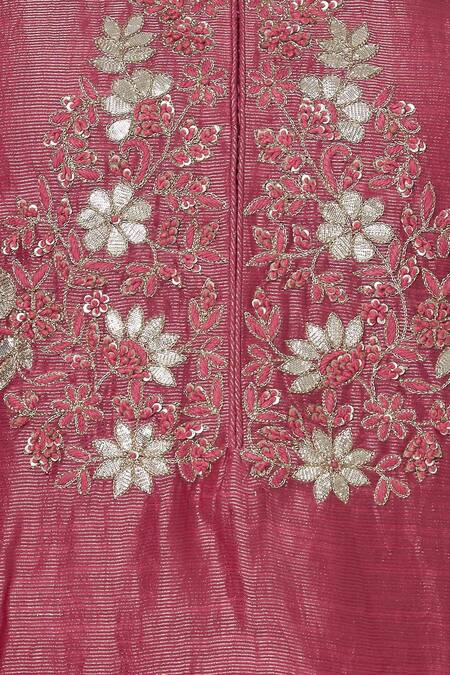 Kritika Dawar Pink Chanderi Kurta Palazzo Set at Aza Fashions Kritika Dawar_Pink Chanderi Kurta Palazzo Set_at_Aza_Fashions