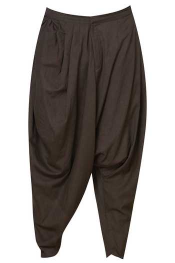 Shop_Gram Of Ink_Green Cotton Linen Dhoti Kurta Set_Online_at_Aza_Fashions