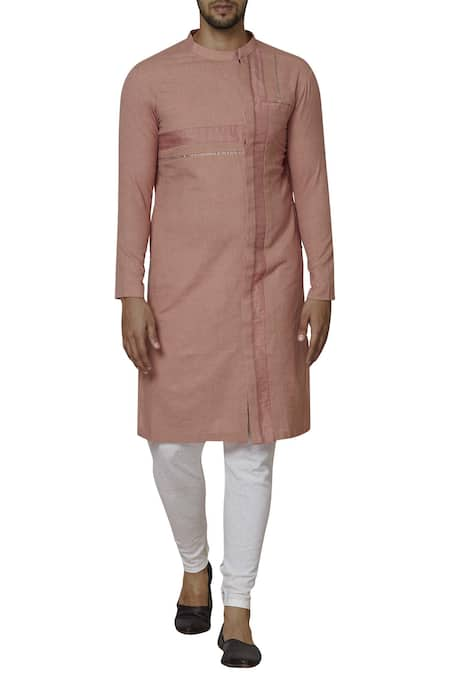 GRAM OF INK White Linen Kurta Set