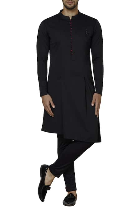 SOL by Piyush Dedhia Asymmetric Kurta Bandhgala Set 