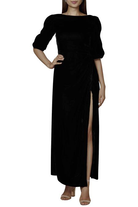 Vintage Amethyst Silk Velvet Dress and Cape - XS/S | G O S S A M E R