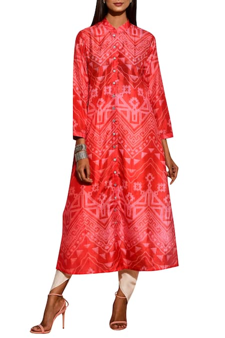 Swati Vijaivargie Shibori Button Down Kurta 