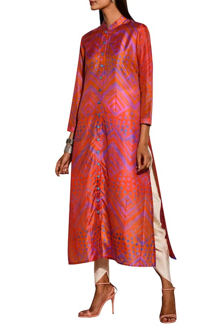 Swati Vijaivargie Shibori Button Down Kurta 