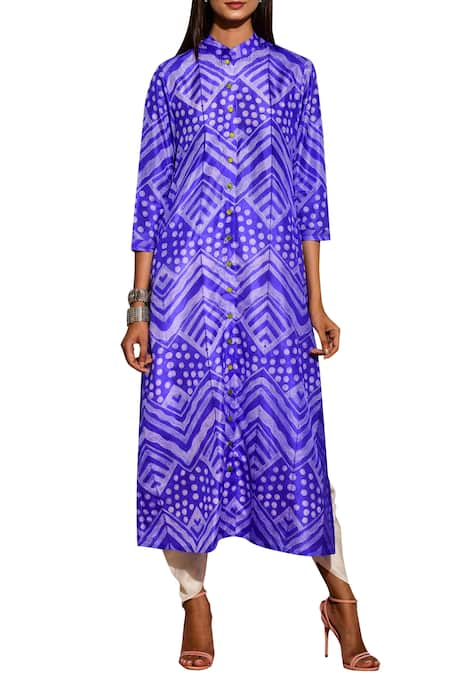 Swati Vijaivargie Shibori Button Down Kurta 