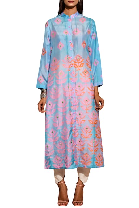 Swati Vijaivargie Shibori Button Down Kurta 