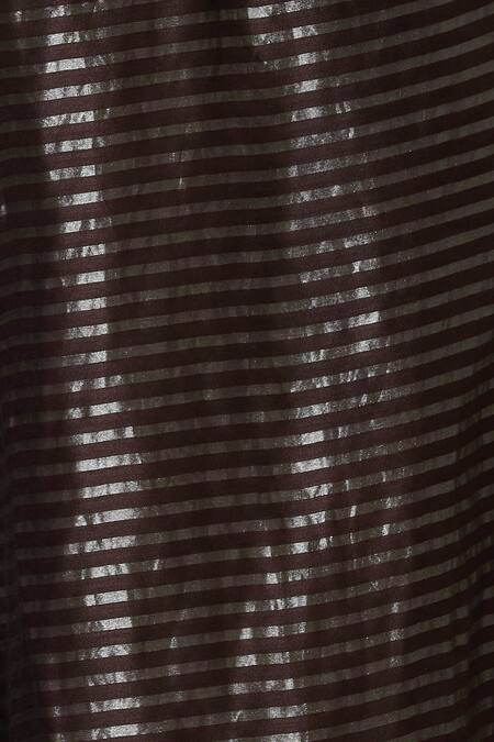 Buy Urvashi Kaur Brown Tissue, Silk Zari Striped Pant Online at Aza Fashions Buy_Urvashi Kaur_Brown Tissue, Silk Zari Striped Pant _Online_at_Aza_Fashions