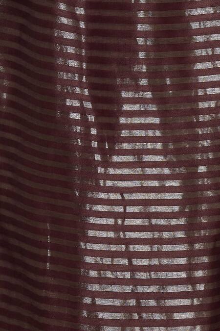 Buy Urvashi Kaur Brown Tissue, Silk Zari Striped Pant Online at Aza Fashions Buy_Urvashi Kaur_Brown Tissue, Silk Zari Striped Pant _Online_at_Aza_Fashions