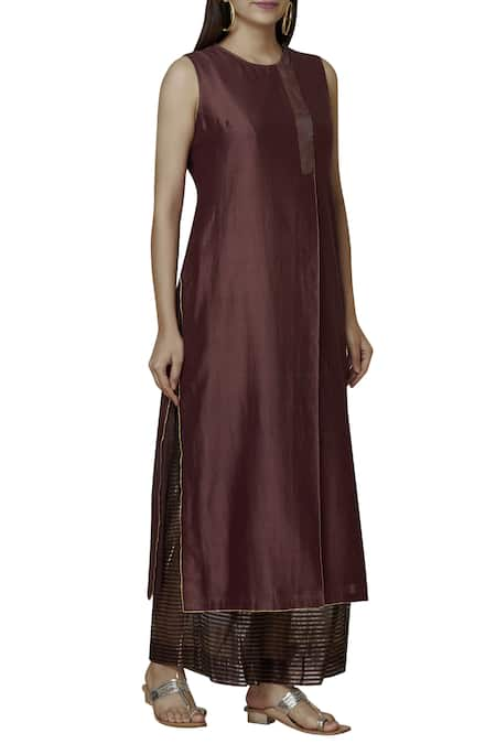 Urvashi Kaur Chanderi Silk Kurta 