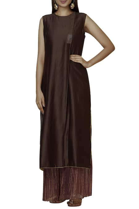 Urvashi Kaur Chanderi Silk Kurta 