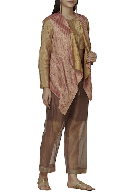 Urvashi Kaur Silk Reversible Jacket 