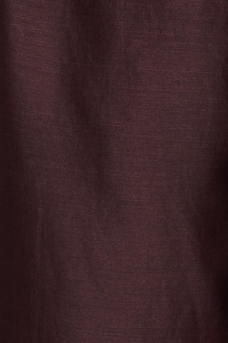 Buy Urvashi Kaur Brown Chanderi Silk Zari Straight Pant Online at Aza Fashions Buy_Urvashi Kaur_Brown Chanderi Silk Zari Straight Pant _Online_at_Aza_Fashions