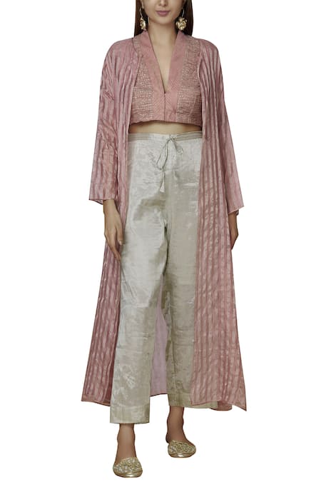 Urvashi Kaur Chanderi Silk Pants 