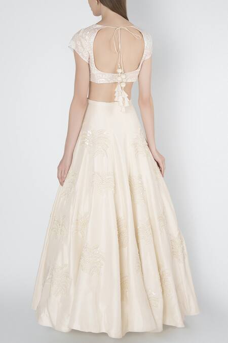 Shop Masaba Off White Silk Embroidered Lehenga Set at Aza Fashions Shop_Masaba_Off White Silk Embroidered Lehenga Set_at_Aza_Fashions