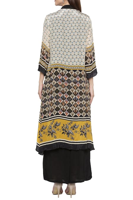 Soup By Sougat Paul Printed Jacket & Kurta Set 