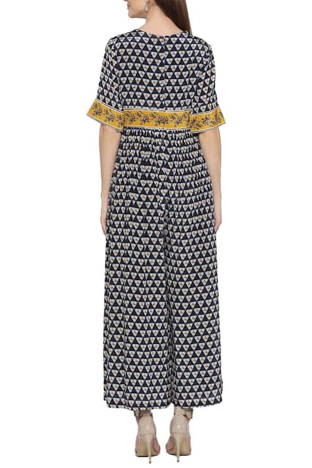 Soup By Sougat Paul Crepe Printed Jumpsuit 