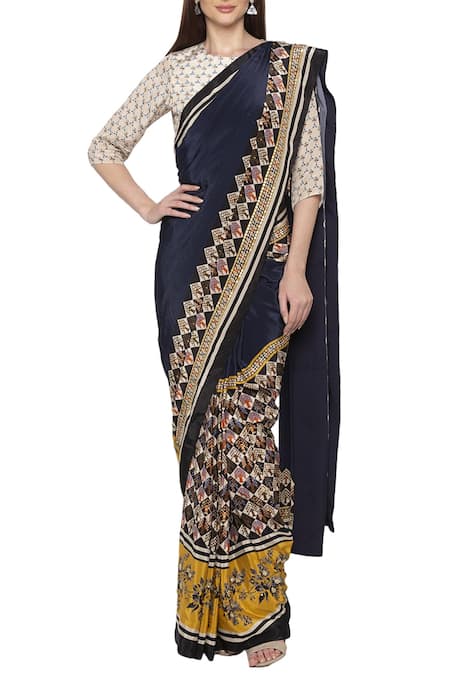 Soup by Sougat Paul Pre-Draped Saree With Blouse 