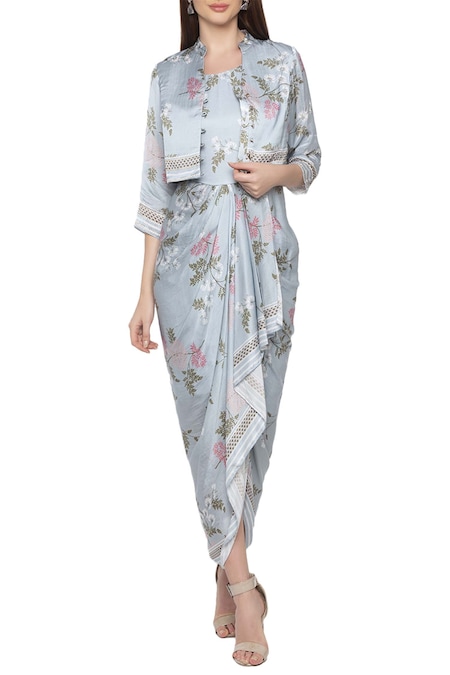 Printed Short Jacket Kurti | Kurti designs latest, Elegant dresses classy,  Kurti designs