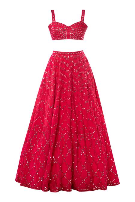 Shop Tamanna Punjabi Kapoor Pink Georgette Sweetheart Neck Embroidered Bridal Lehenga Set Online at Aza Fashions Shop_Tamanna Punjabi Kapoor_Pink Georgette Sweetheart Neck Embroidered Bridal Lehenga Set _Online_at_Aza_Fashions