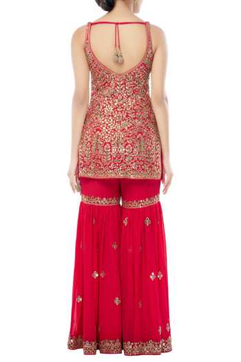 Tamanna Punjabi Kapoor Embellished Kurta Sharara Set 