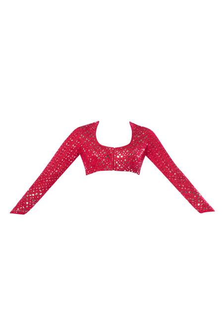 Tamanna Punjabi Kapoor Pink Georgette Scoop Neck Embellished Saree Set Online at Aza Fashions Tamanna Punjabi Kapoor_Pink Georgette Scoop Neck Embellished Saree Set _Online_at_Aza_Fashions