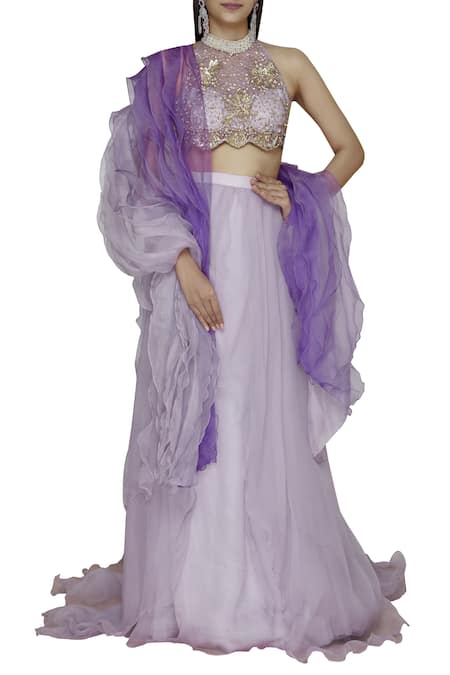 Shehlaa Khan Embroidered Bridal Lehenga Set 