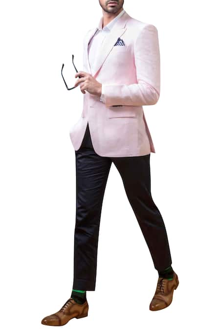Buy Louis Philippe Pink Nehru Jacket Online - 498853 | Louis Philippe