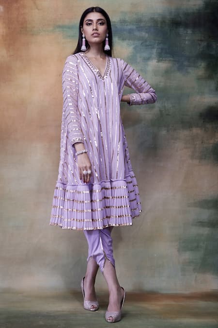 Vvani by Vani Vats Embroidered Dhoti Kurta Set 