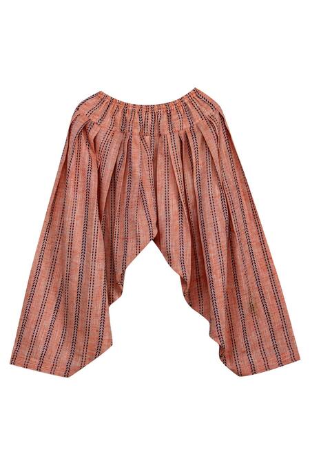 Minikin_Blue Cotton, Silk Embroidery Printed Kurta Set_Online_at_Aza_Fashions