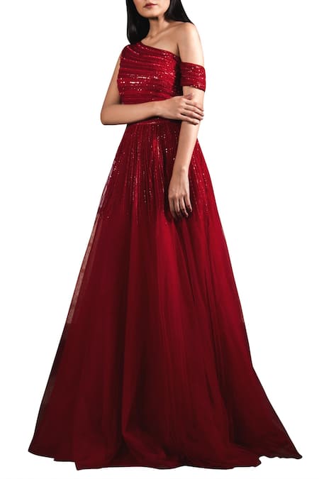 ZWAAN Tulle Embroidered Gown