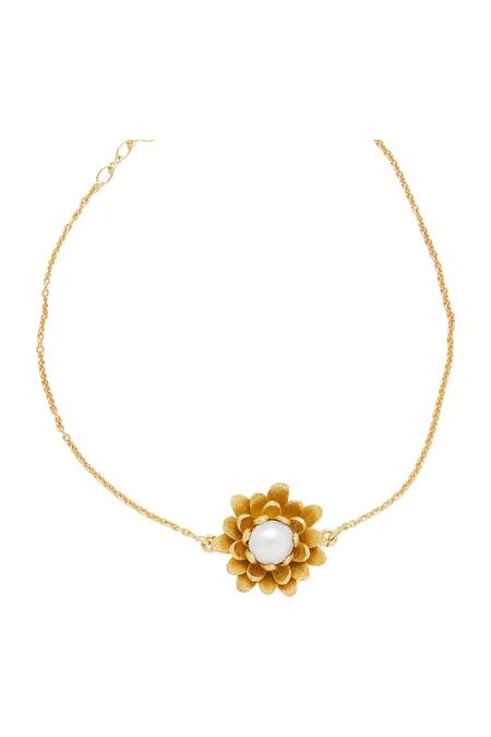 ZARIIN Gold Plated Beads Bracelet Online at Aza Fashions ZARIIN_Gold Plated Beads Bracelet_Online_at_Aza_Fashions