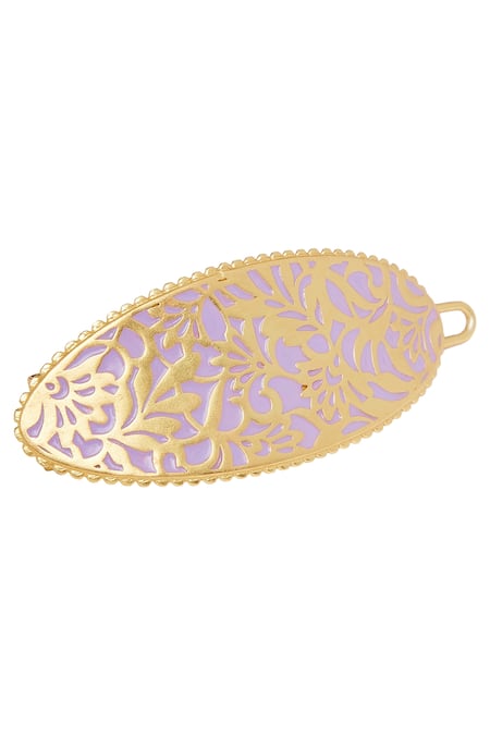 Zariin Gold Floral Hairclip 