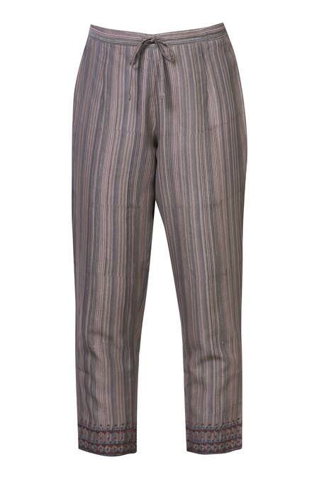 Shop_Kora_Red Chanderi Kurta Set_Online_at_Aza_Fashions