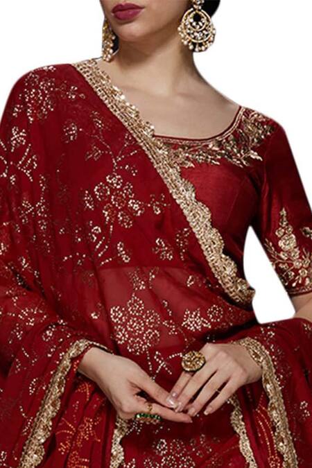 Shop Vikram Phadnis Raw Silk Embroidered Lehenga Set at Aza Fashions Shop_Vikram Phadnis_Raw Silk Embroidered Lehenga Set_at_Aza_Fashions