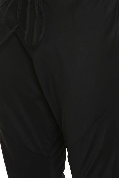 Mayank Modi - Men Black Silk, Cotton Printed Panel Kurta Set at Aza Fashions Mayank Modi - Men_Black Silk, Cotton Printed Panel Kurta Set _at_Aza_Fashions