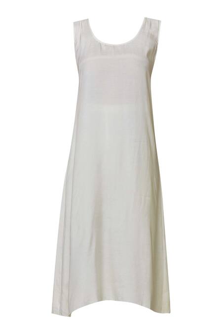 Shop Nachiket Barve Off White Chanderi Mandarin Collar Kurta Online at Aza Fashions Shop_Nachiket Barve_Off White Chanderi Mandarin Collar Kurta_Online_at_Aza_Fashions