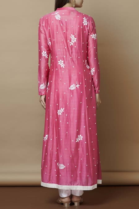 Nachiket Barve Chanderi Embroidered Kurta