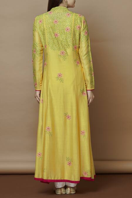 Nachiket Barve Chanderi Embroidered Kurta 