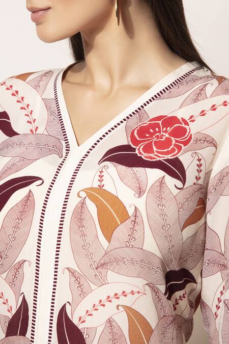 Shop_Ampm_Off White Printed Top_Online_at_Aza_Fashions