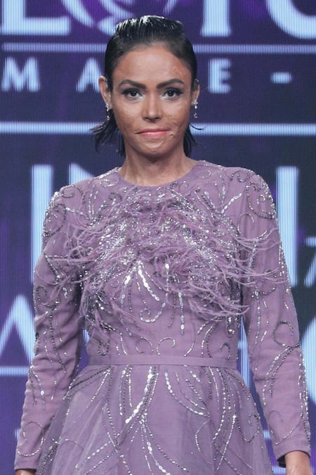 Shop Amit GT Purple Tulle Round Embellished Gown at Aza Fashions Shop_Amit GT_Purple Tulle Round Embellished Gown _at_Aza_Fashions