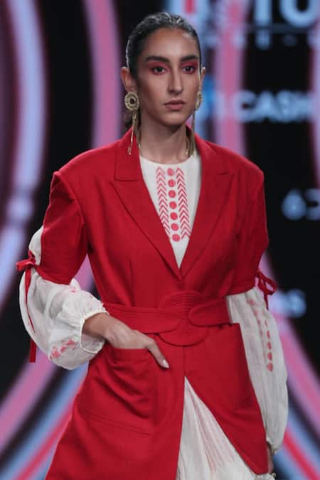 Nidhika Shekhar Organza Printed Dress 