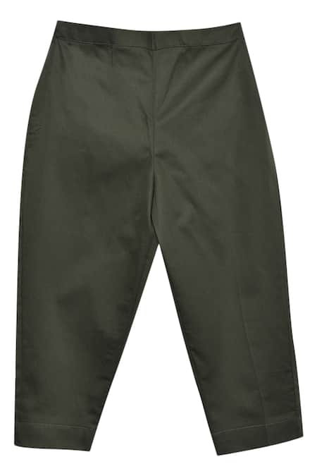 Shop_Tiber Taber_Off White 100% Cotton Kurta Bundi Set _Online_at_Aza_Fashions